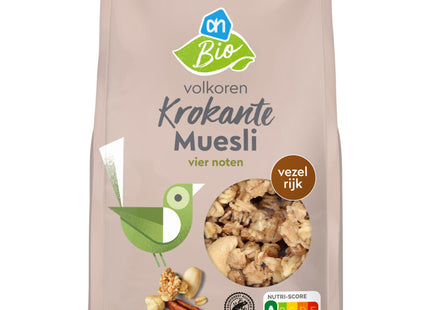 Organic whole grain crispy muesli four nuts