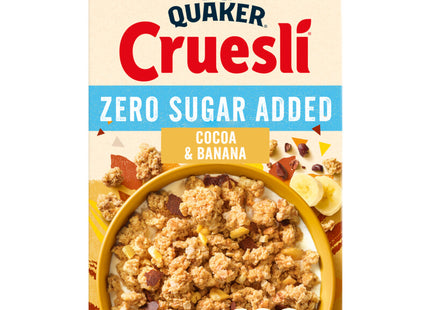 Quaker Zero sugar added cocoa & banana
