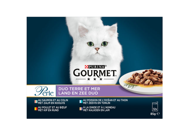Gourmet Perle Duo-Minifilets aus Land und Meer in Soße
