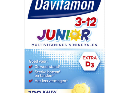 Davitamon Junior kauwtabletten banaan 3-12 jaar