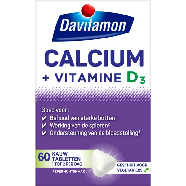Davitamon Calcium + Vitamin D Kautabletten Minze