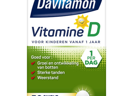 Davitamon Vitamine D smelttabletten vanaf 1 jaar