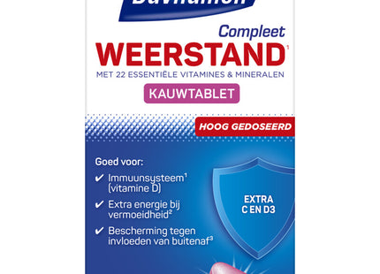 Davitamon Compleet weerstand forte kauwvitamines