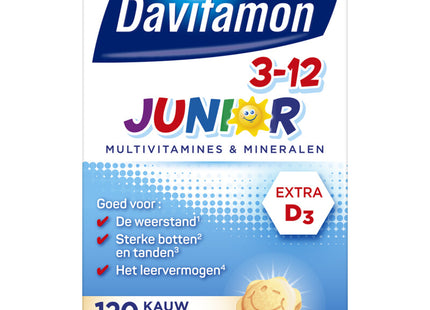 Davitamon Junior kauwvitamines 3-12 jaar