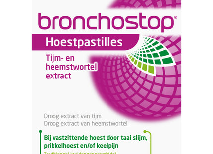 Bronchostop Hoestpastilles tijm- en heemstwortel