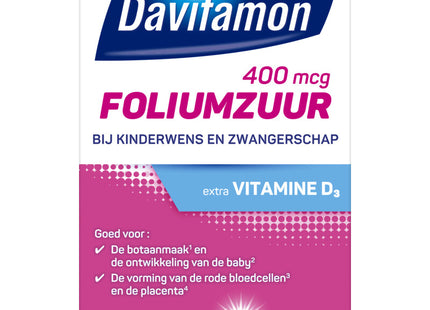Davitamon Foliumzuur met vitamine D smelttablet