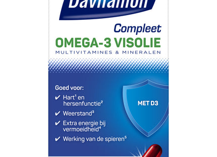 Davitamon Complete omega-3 fish oil capsules