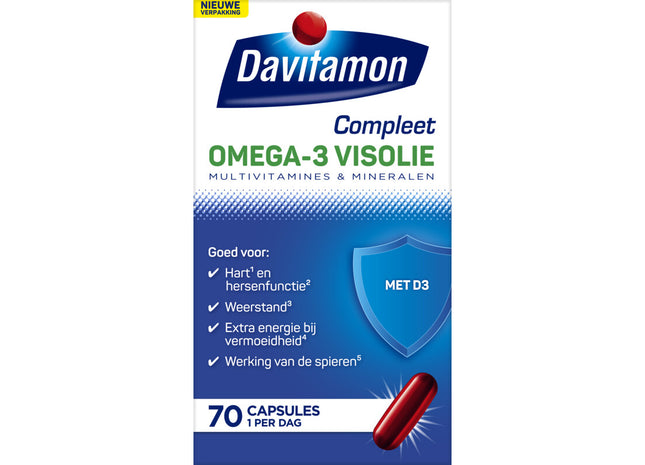 Davitamon Compleet omega-3 visolie capsules