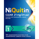 Niquitin Clear pleisters 21 mg stoppen met roken