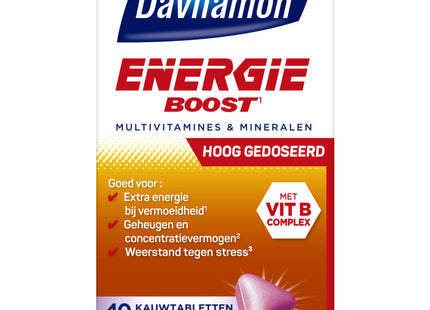 Davitamon Energy boost forte chewable vitamins