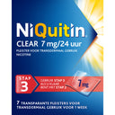 Niquitin Clear pleisters 7 mg stoppen met roken