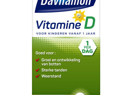Davitamon Vitamine d citroensmaak smelttabletjes