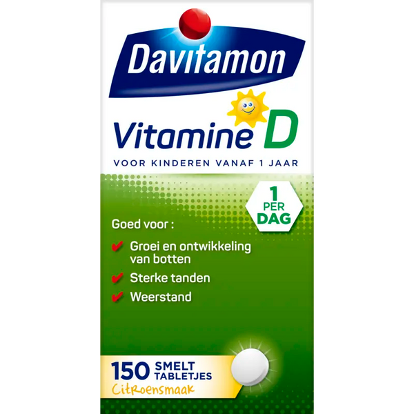 Davitamon Vitamin D lemon-flavored dissolving tablets