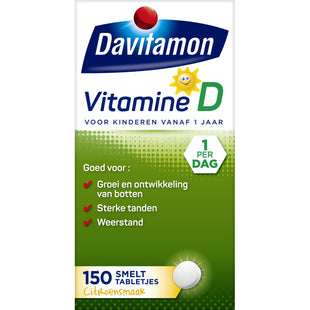 Davitamon Vitamine d citroensmaak smelttabletjes