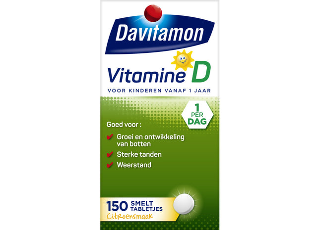 Davitamon Vitamin D Schmelztabletten mit Zitronengeschmack