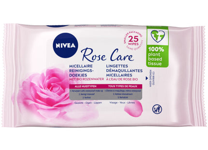 Nivea Miccelair rose water cleansing wipes