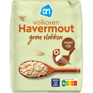 Volkoren havermout grove vlokken