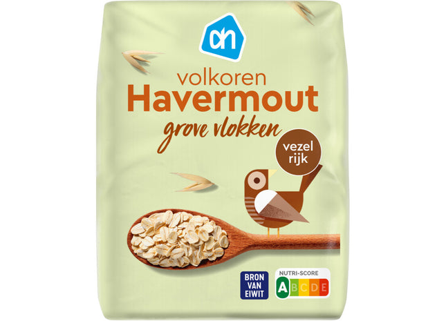 Volkoren havermout grove vlokken