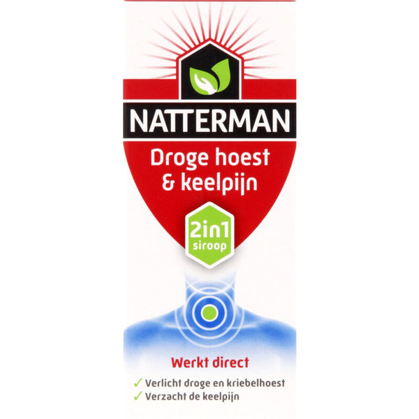 Natterman Droge hoest & keelpijn 2in1 siroop