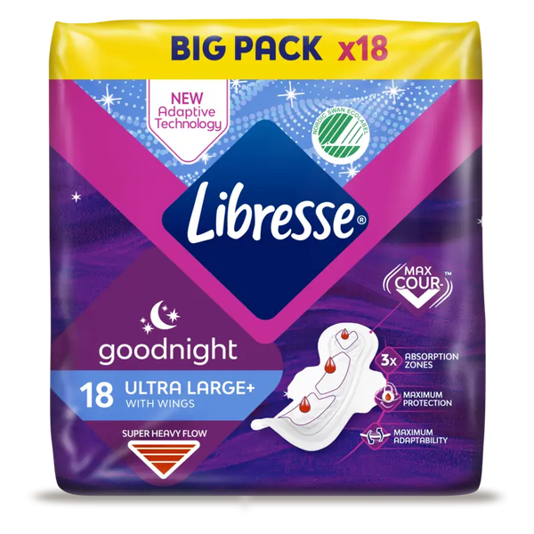 Libresse Ultra Gute Nacht Flügel Großpackung