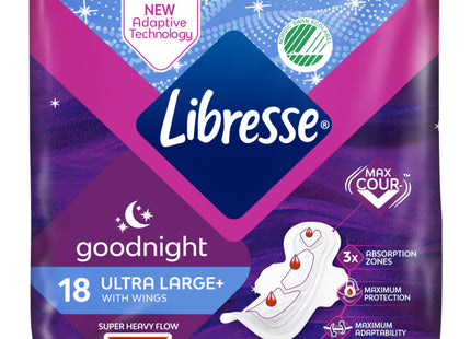 Libresse Ultra Goodnight Wing Großpackung