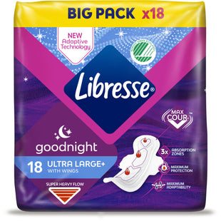 Libresse Ultra Goodnight Wing Großpackung