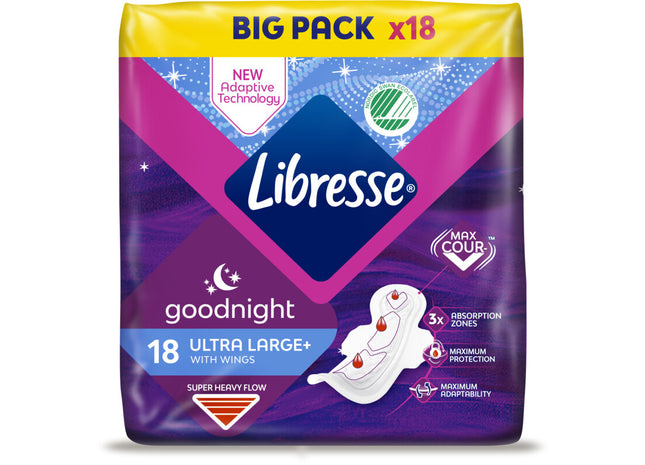 Libresse Ultra Goodnight Wing Großpackung