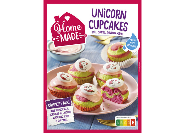 Hausgemachte Mischung für Einhorn-Cupcakes