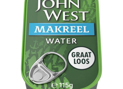 John West Mackerel water