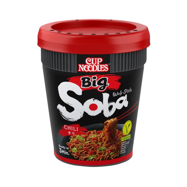 Nissin Soba large cup noodles chili