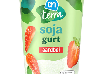 Terra Plantaardige soja gurt aardbei