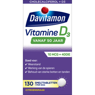 Davitamon Vitamine d 50+ citroensmaak