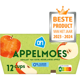 Appelmoes 0% suiker toegevoegd 12-pack