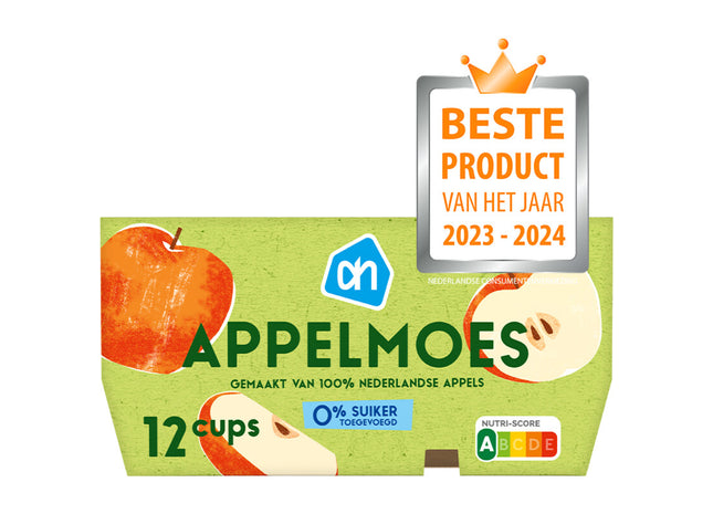 Appelmoes 0% suiker toegevoegd 12-pack