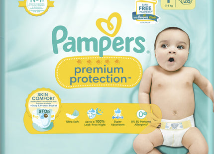 Pampers Premium Protection nappies size 1