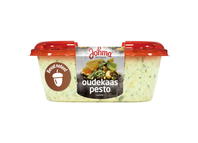 Johma Oudekaas-pesto salade