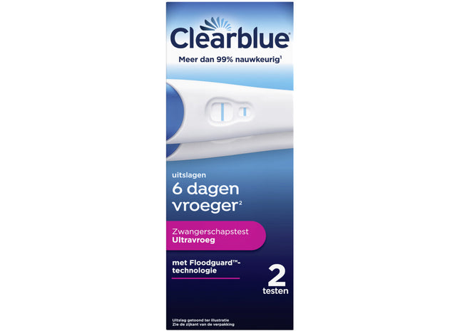 Clearblue Zwangerschapstest ultravroeg