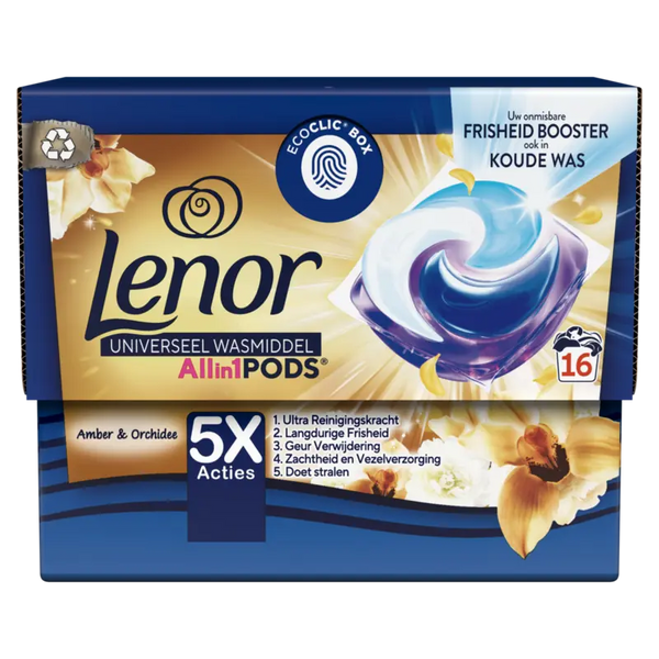 Lenor Pods golden orchid laundry detergent capsules