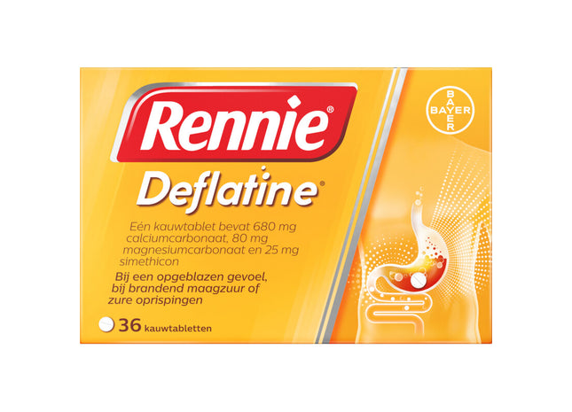 Rennie Deflatine kauwtabletten