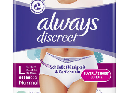 Always Discreet broekjes normal maat L