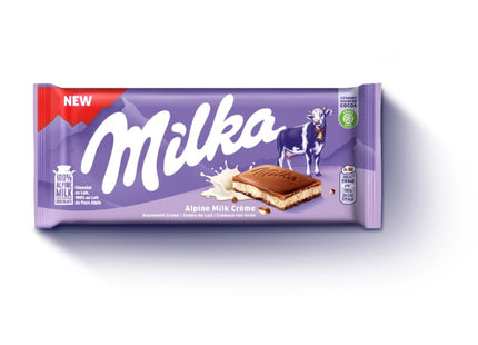 Milka Chocoladereep alpenmelk créme  Dutchshopper