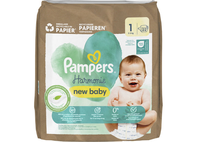 Pampers Harmonie luiers maat 1