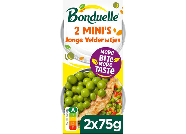 Bonduelle Jonge velderwtjes 2 mini's