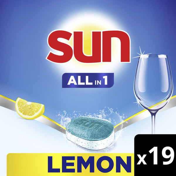 Sun All-in-one lemon dishwasher tablets