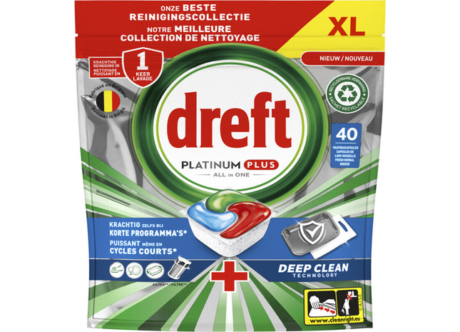 Dreft Platinum plus deep clean vaatwascapsules
