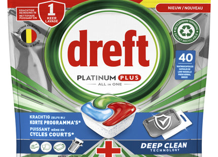 Dreft Platinum plus deep clean dishwasher capsules