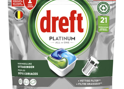 Dreft Platinum regular dishwasher tablets