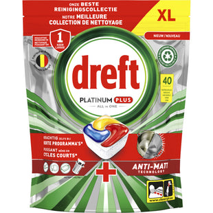 Dreft Platinum plus vaatwascapsules citroen