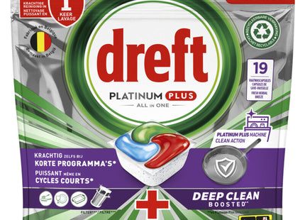 Dreft Platinum plus dishwasher tablets