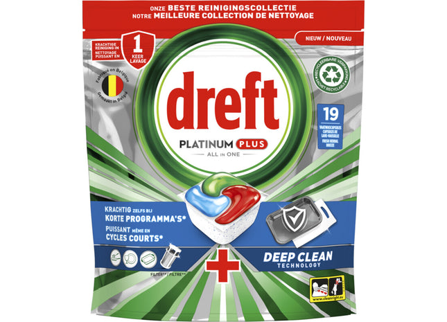 Dreft Platinum plus deep clean vaatwascapsules